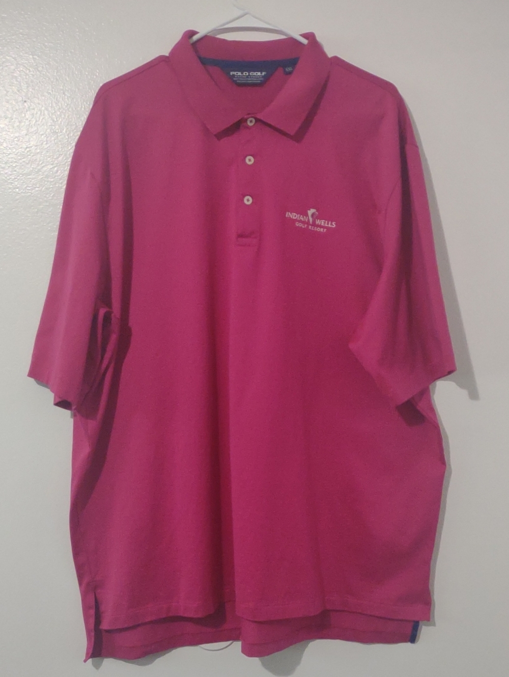 Polo Golf Ralph Lauren Pima Cotton Polo Shirt XXL Pink Indian Wells Golf Resort
